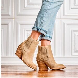 Sofft Tara Barley Suede Booties.
